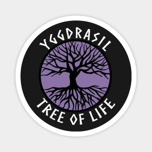 tree of life Yggdrasil Purple Valhalla Vikings Magnet